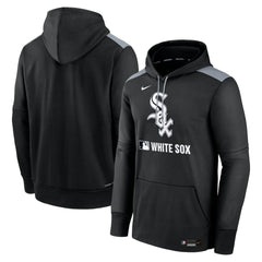 Black Chicago White Sox Nike Authentic Collection Performance Pullover Hoodie