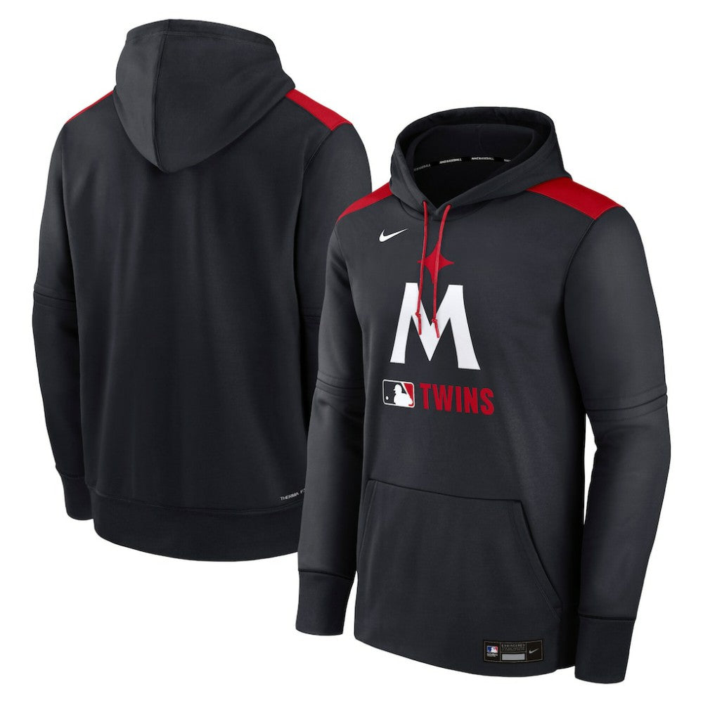 Navy Minnesota Twins Nike Authentic Collection Performance Pullover Hoodie