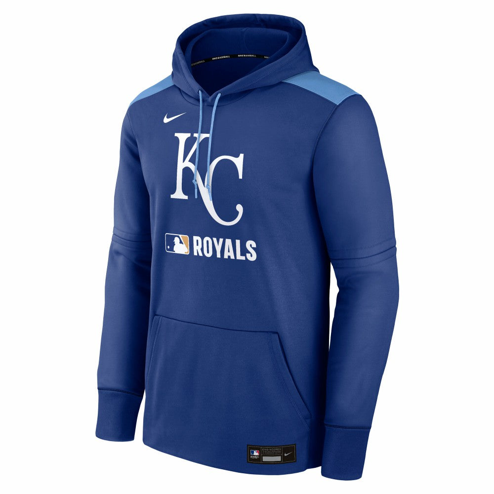 Royal Kansas City Royals Nike Authentic Collection Performance Pullover Hoodie