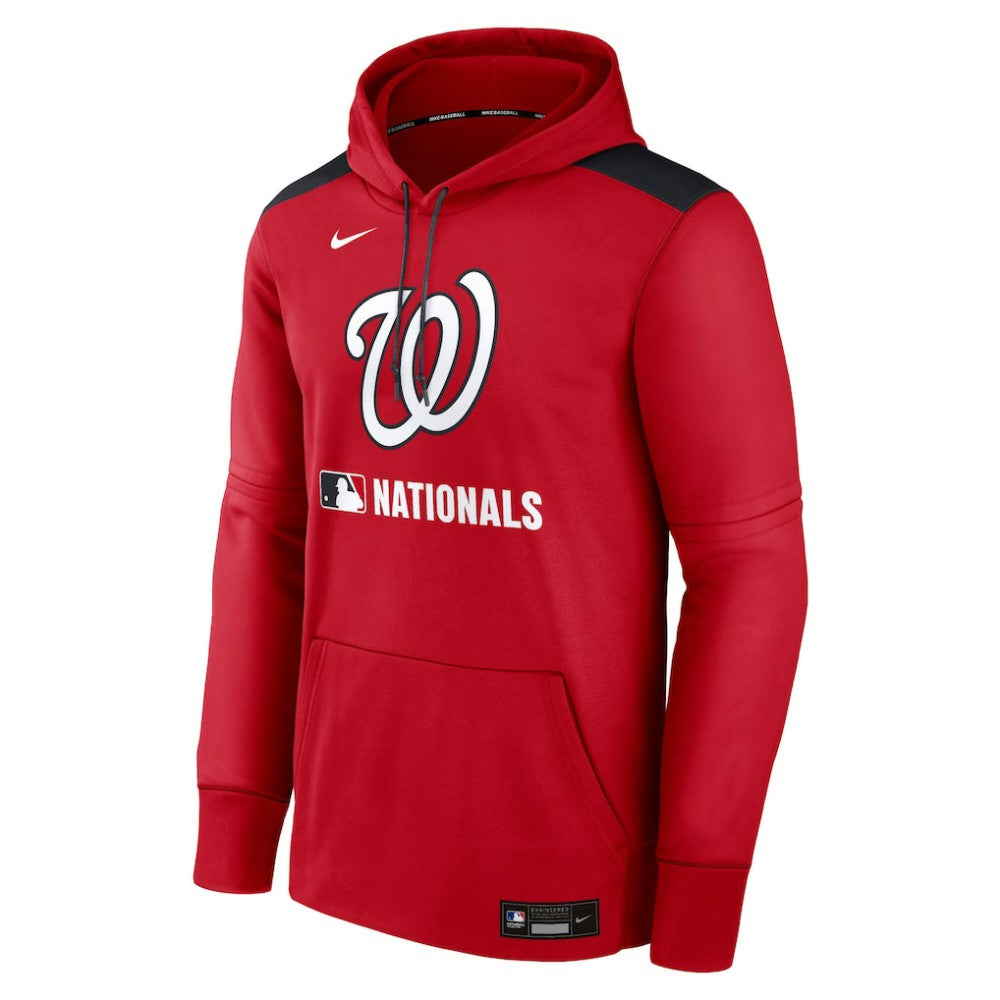 Red Washington Nationals Nike Authentic Collection Performance Pullover Hoodie