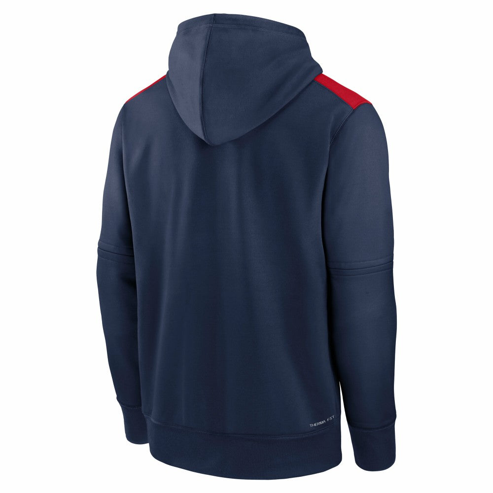 Navy Los Angeles Angels Nike Authentic Collection Performance Pullover Hoodie