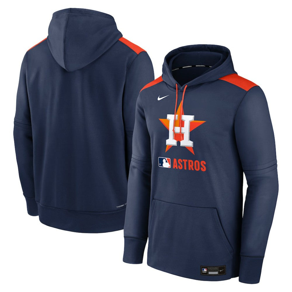 Navy Houston Astros Nike Authentic Collection Performance Pullover Hoodie