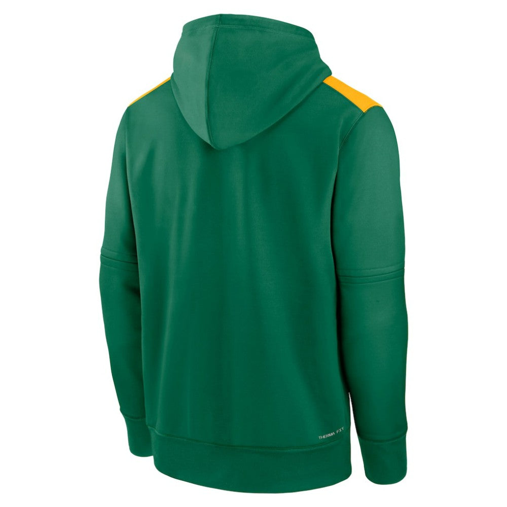 Kelly Green Athletics Nike Authentic Collection Performance Pullover Hoodie