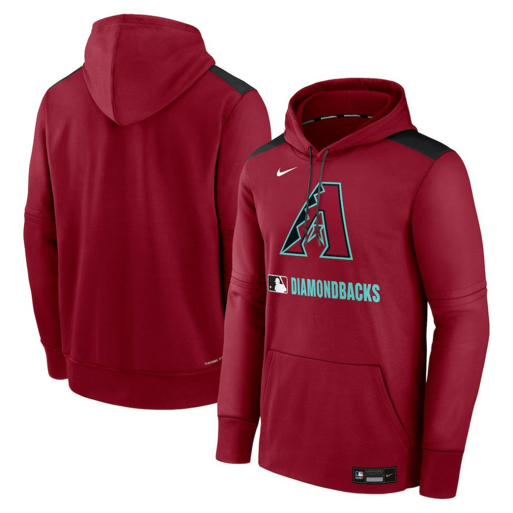 Red Arizona Diamondbacks Nike Authentic Collection Performance Pullover Hoodie