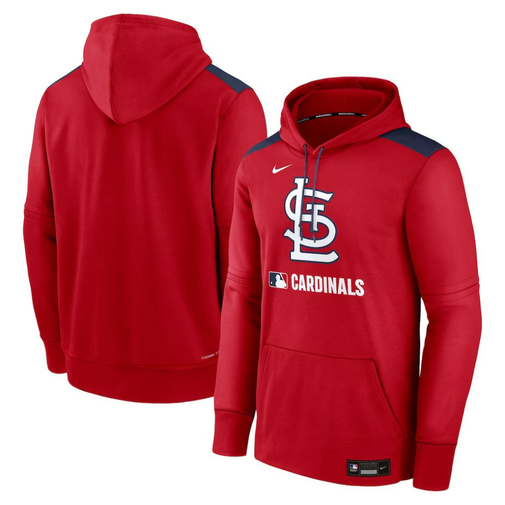 Red St. Louis Cardinals Nike Authentic Collection Performance Pullover Hoodie