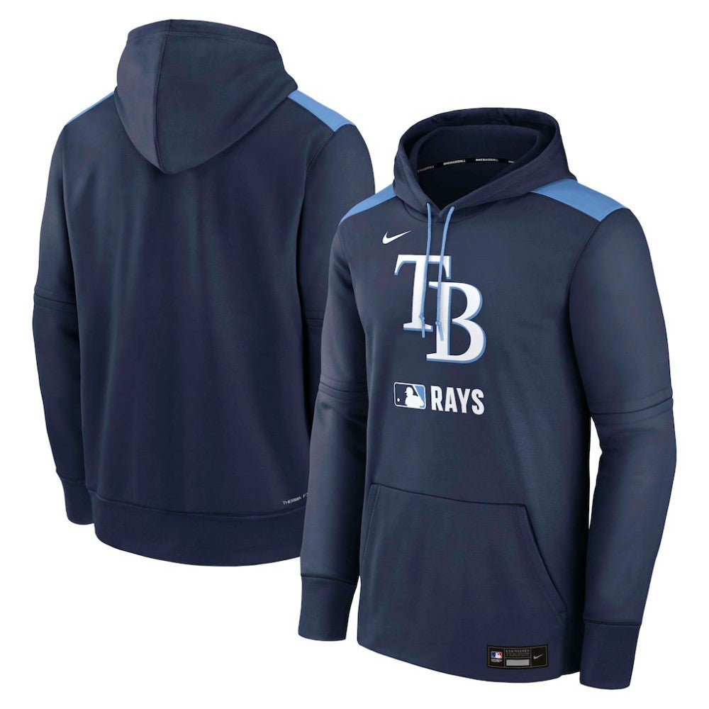 Navy Tampa Bay Rays Nike Authentic Collection Performance Pullover Hoodie
