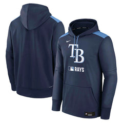 Navy Tampa Bay Rays Nike Authentic Collection Performance Pullover Hoodie