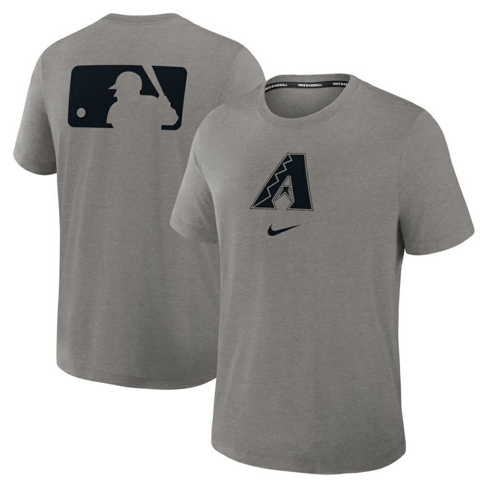 Heather Charcoal Arizona Diamondbacks Nike Authentic Collection Early Work Tri-Blend Dri-FIT T-Shirt