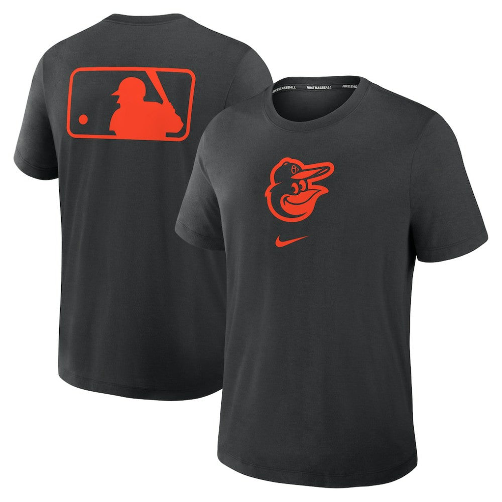 Black Baltimore Orioles Nike Authentic Collection Early Work Tri-Blend Dri-FIT T-Shirt
