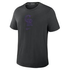 Black Colorado Rockies Nike Authentic Collection Early Work Tri-Blend Dri-FIT T-Shirt