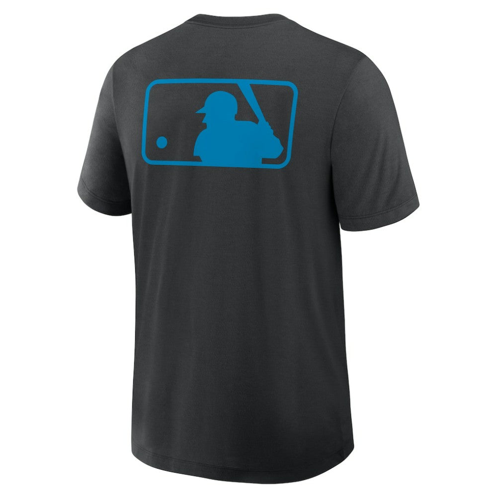 Black Miami Marlins Nike Authentic Collection Early Work Tri-Blend Dri-FIT T-Shirt