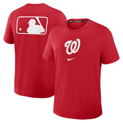 Red Washington Nationals Nike Authentic Collection Early Work Tri-Blend Dri-FIT T-Shirt