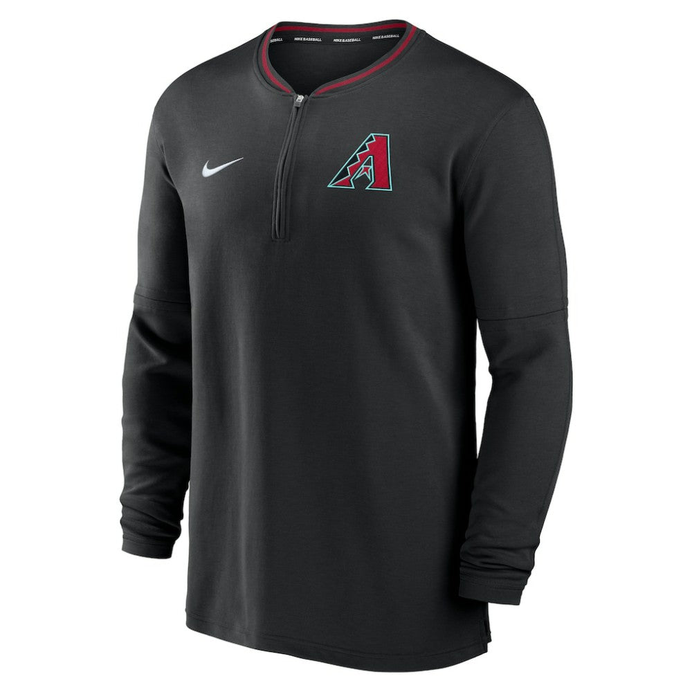 Black Arizona Diamondbacks Nike Authentic Collection Performance Half-Zip Top