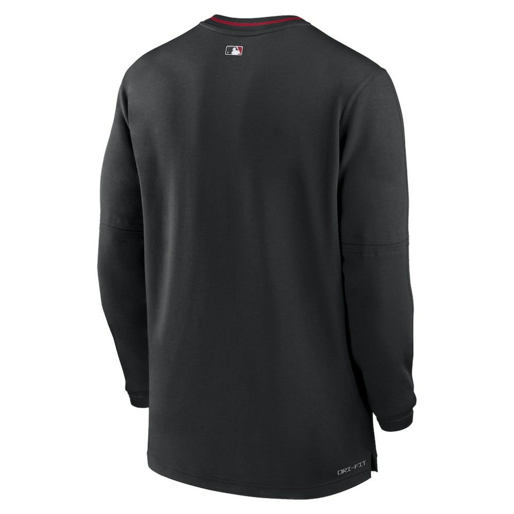 Black Arizona Diamondbacks Nike Authentic Collection Performance Half-Zip Top