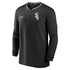 Black Chicago White Sox Nike Authentic Collection Performance Half-Zip Top