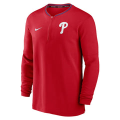 Red Philadelphia Phillies Nike Authentic Collection Performance Half-Zip Top
