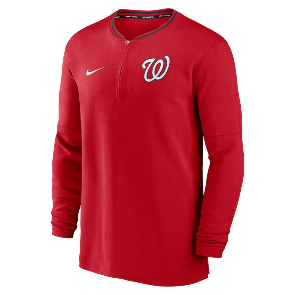 Red Washington Nationals Nike Authentic Collection Performance Half-Zip Top