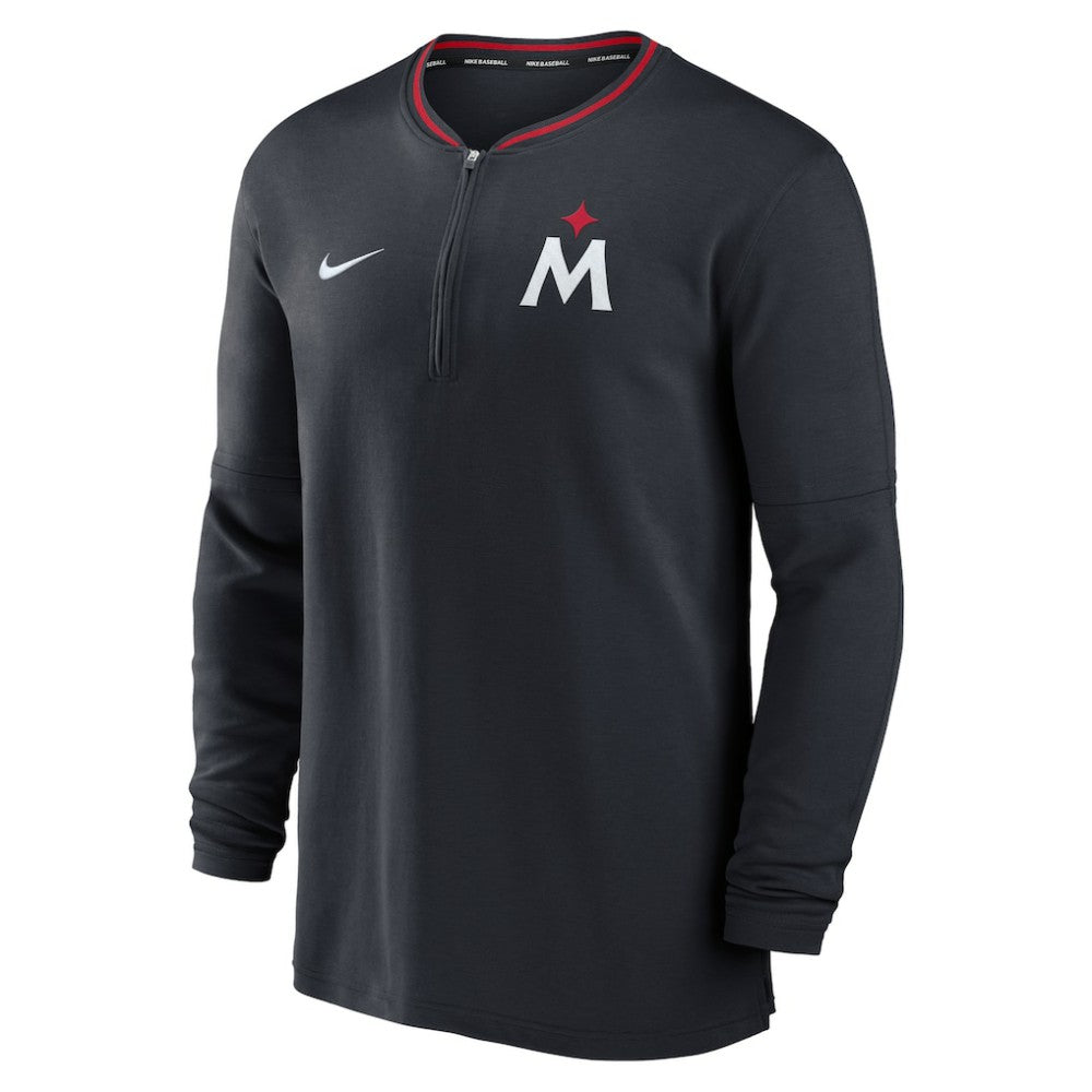 Navy Minnesota Twins Nike Authentic Collection Performance Half-Zip Top