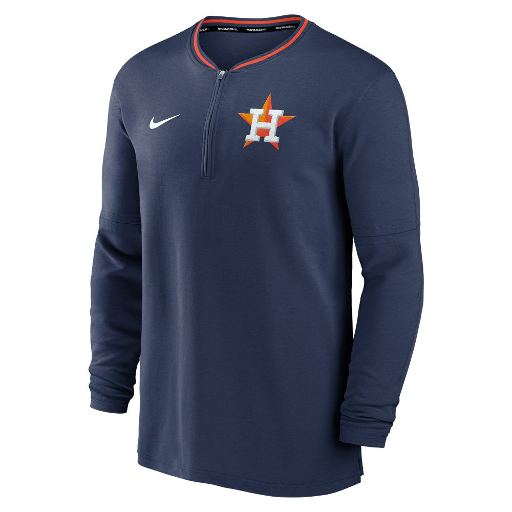 Navy Houston Astros Nike Authentic Collection Performance Half-Zip Top