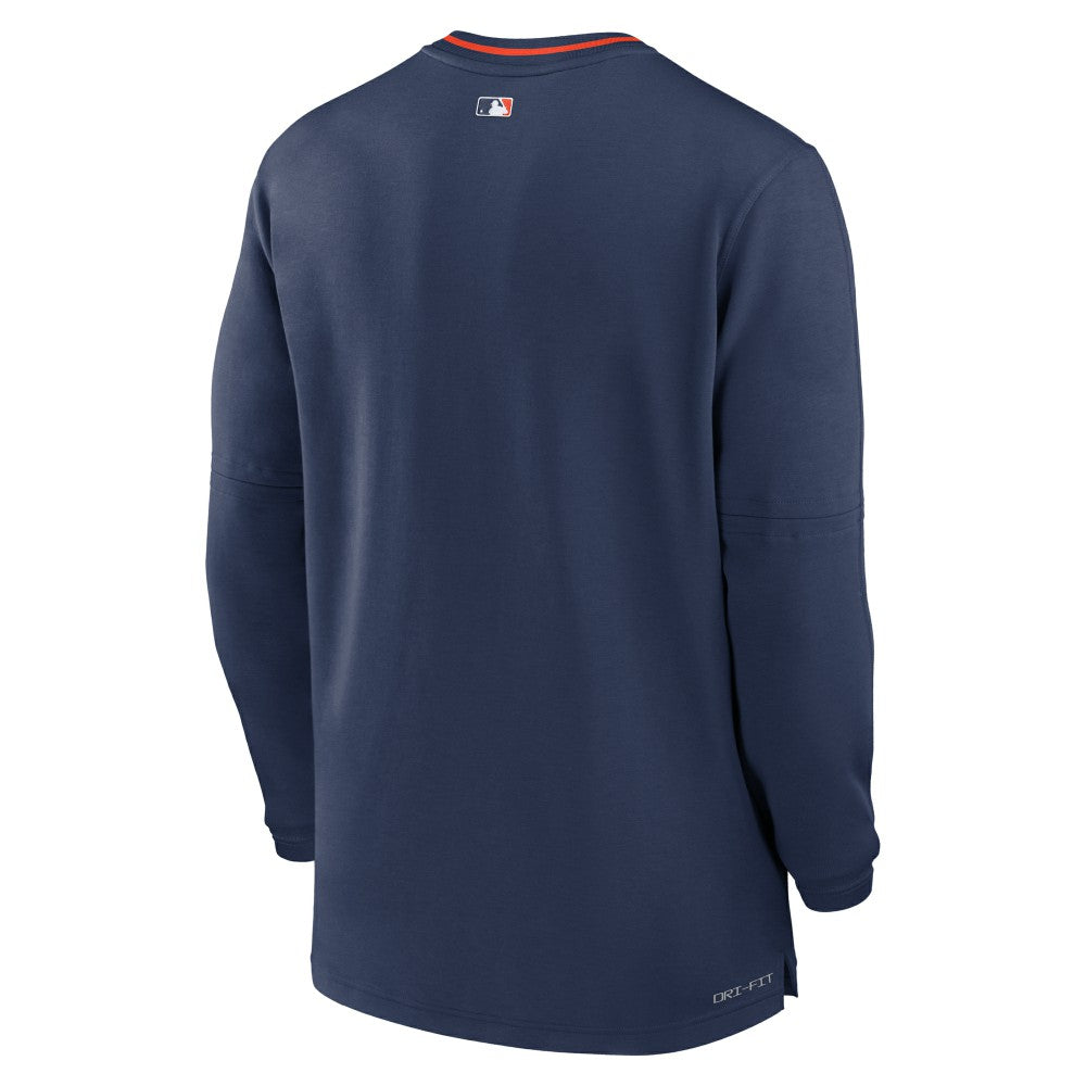 Navy Houston Astros Nike Authentic Collection Performance Half-Zip Top