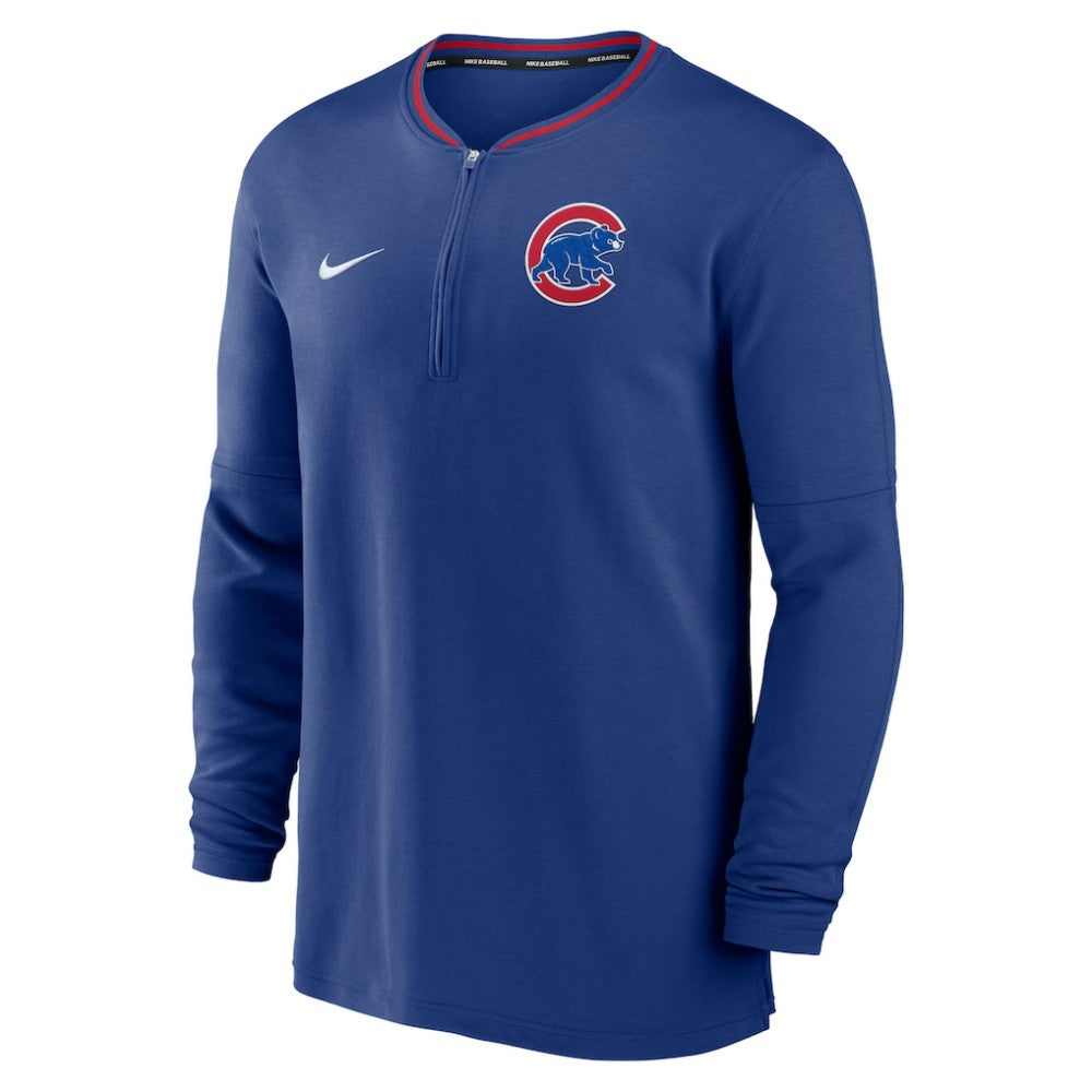 Royal Chicago Cubs Nike Authentic Collection Performance Half-Zip Top
