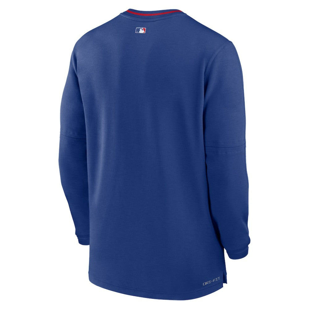 Royal Chicago Cubs Nike Authentic Collection Performance Half-Zip Top