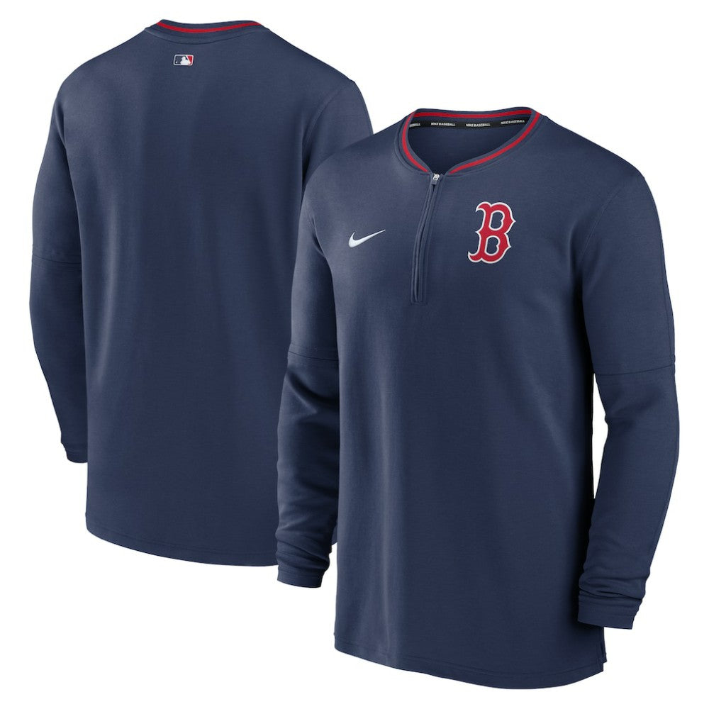 Navy Boston Red Sox Nike Authentic Collection Performance Half-Zip Top