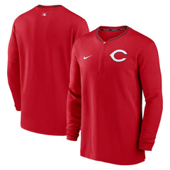 Red Cincinnati Reds Nike Authentic Collection Performance Half-Zip Top