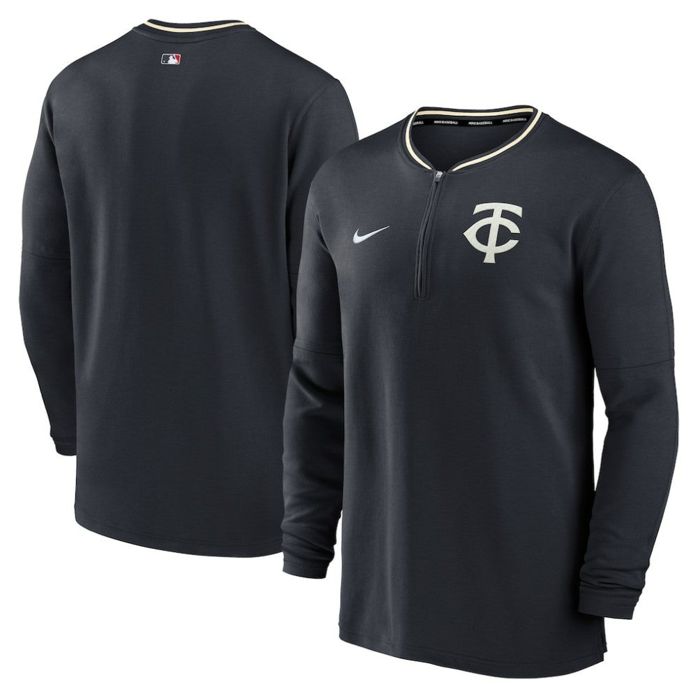 Navy Minnesota Twins Nike Authentic Collection Dri-FIT Half-Zip Top