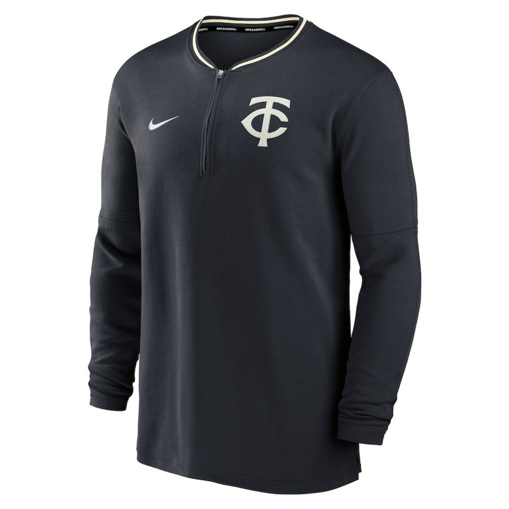 Navy Minnesota Twins Nike Authentic Collection Dri-FIT Half-Zip Top