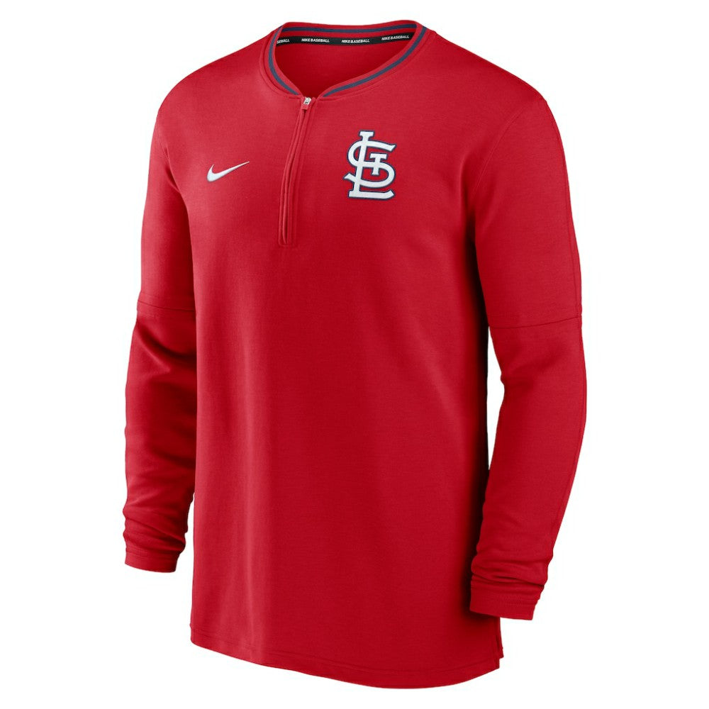 Red St. Louis Cardinals Nike Authentic Collection Performance Half-Zip Top