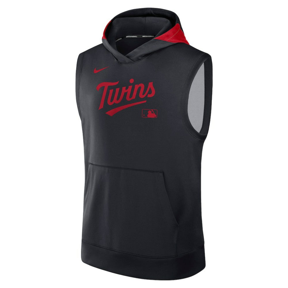 Navy Minnesota Twins Nike Authentic Collection Dri-FIT Sleeveless Hoodie