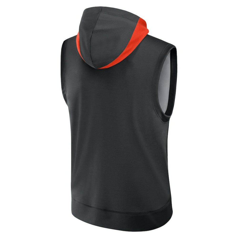 Black San Francisco Giants Nike Authentic Collection Dri-FIT Sleeveless Hoodie