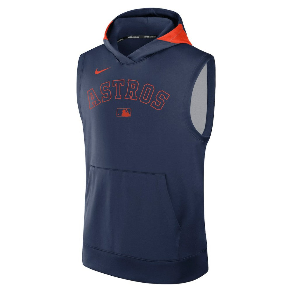 Navy Houston Astros Nike Authentic Collection Dri-FIT Sleeveless Hoodie