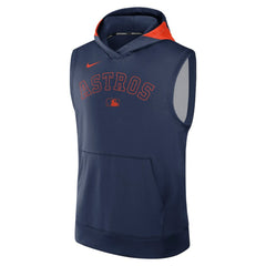 Navy Houston Astros Nike Authentic Collection Dri-FIT Sleeveless Hoodie