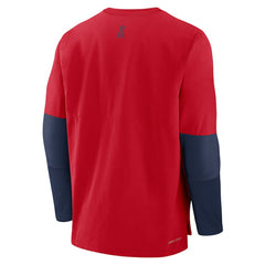 Red/Navy Los Angeles Angels Nike Authentic Collection Player Dri-FIT Lightweight Pullover
