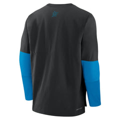 Black Miami Marlins Nike Authentic Collection Player Dri-FIT Lightweight Pullover