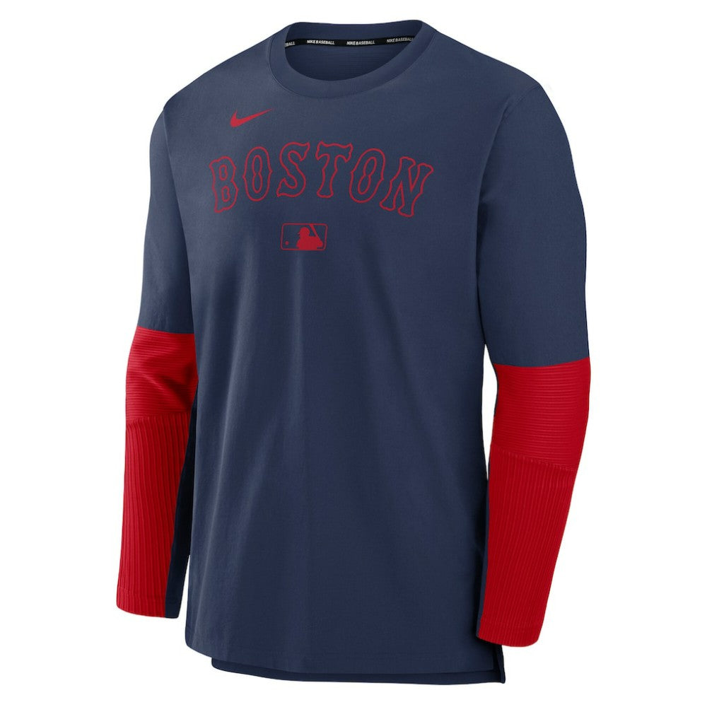 Navy/Red Boston Red Sox Nike Authentic Collection Player Dri-FIT Lightweight Pullover