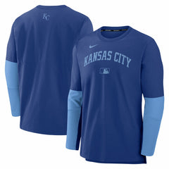 Royal/Light Blue Kansas City Royals Nike Authentic Collection Player Dri-FIT Lightweight Pullover