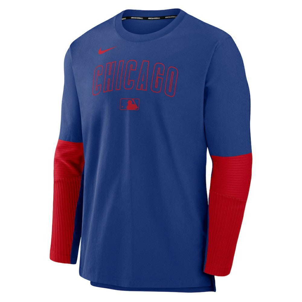 Royal/Red Chicago Cubs Nike Authentic Collection Player Dri-FIT Lightweight Pullover