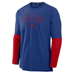 Royal/Red Chicago Cubs Nike Authentic Collection Player Dri-FIT Lightweight Pullover