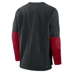 Black/Red Arizona Diamondbacks Nike Authentic Collection Player Dri-FIT Lightweight Pullover