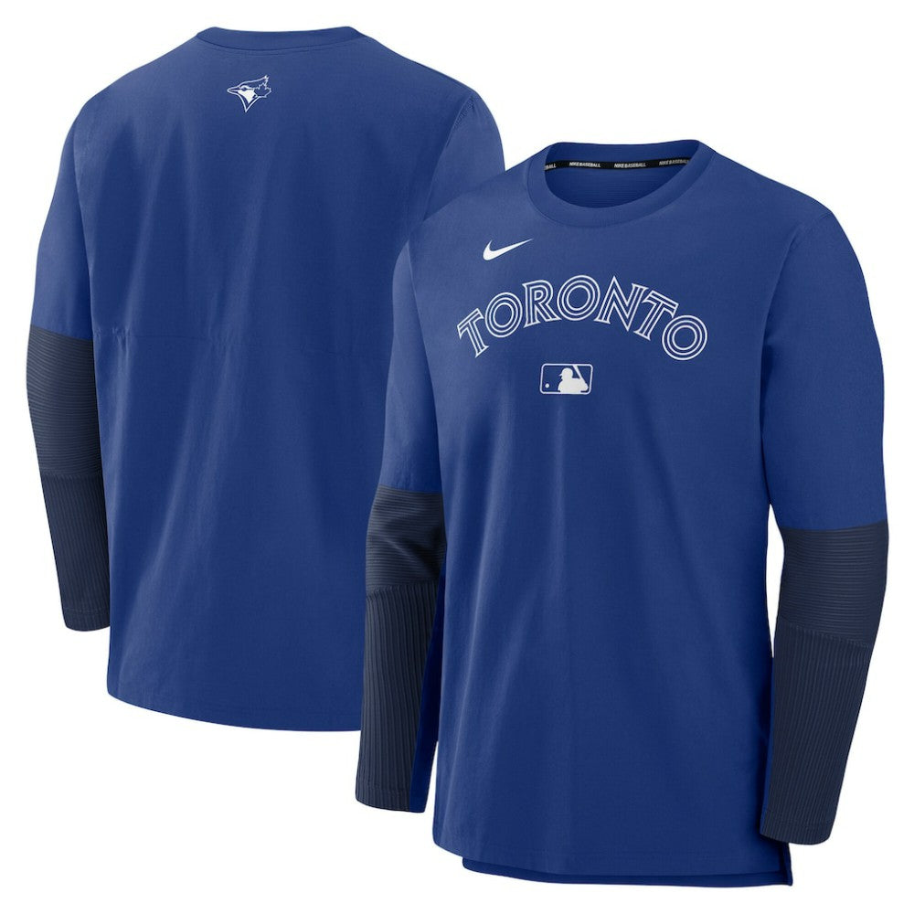 Royal/Navy Toronto Blue Jays Nike Authentic Collection Player Dri-FIT Lightweight Pullover