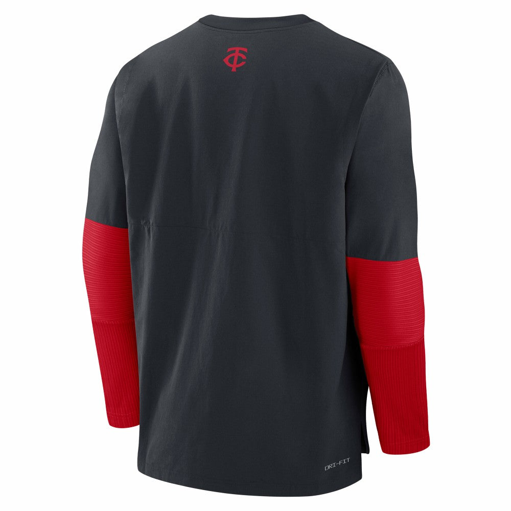 Navy/Red Minnesota Twins Nike Authentic Collection Player Dri-FIT Lightweight Pullover