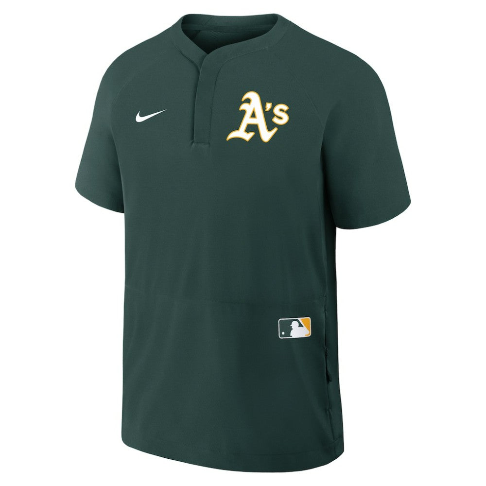 Green Athletics Nike Authentic Collection Raglan Short Sleeve Windshirt