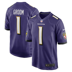 Number 1 Groom  Game Jersey - Baltimore Ravens Jerseys