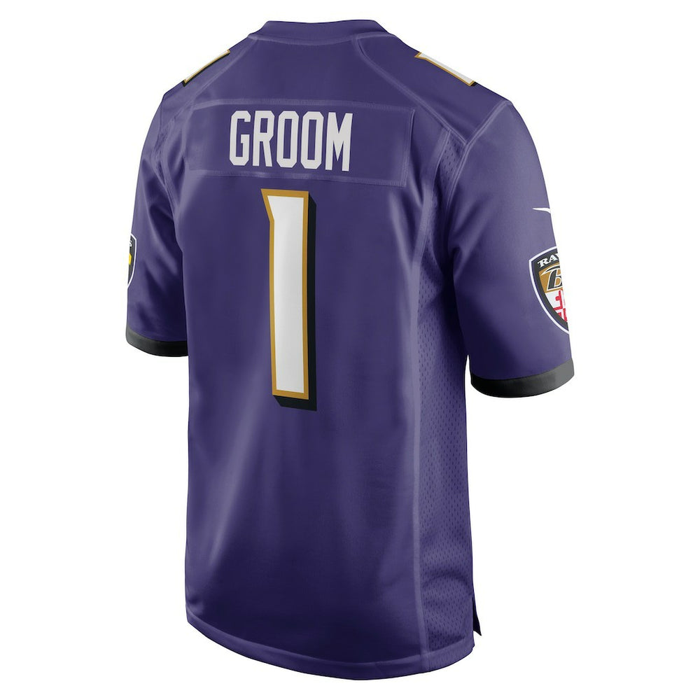Number 1 Groom  Game Jersey - Baltimore Ravens Jerseys