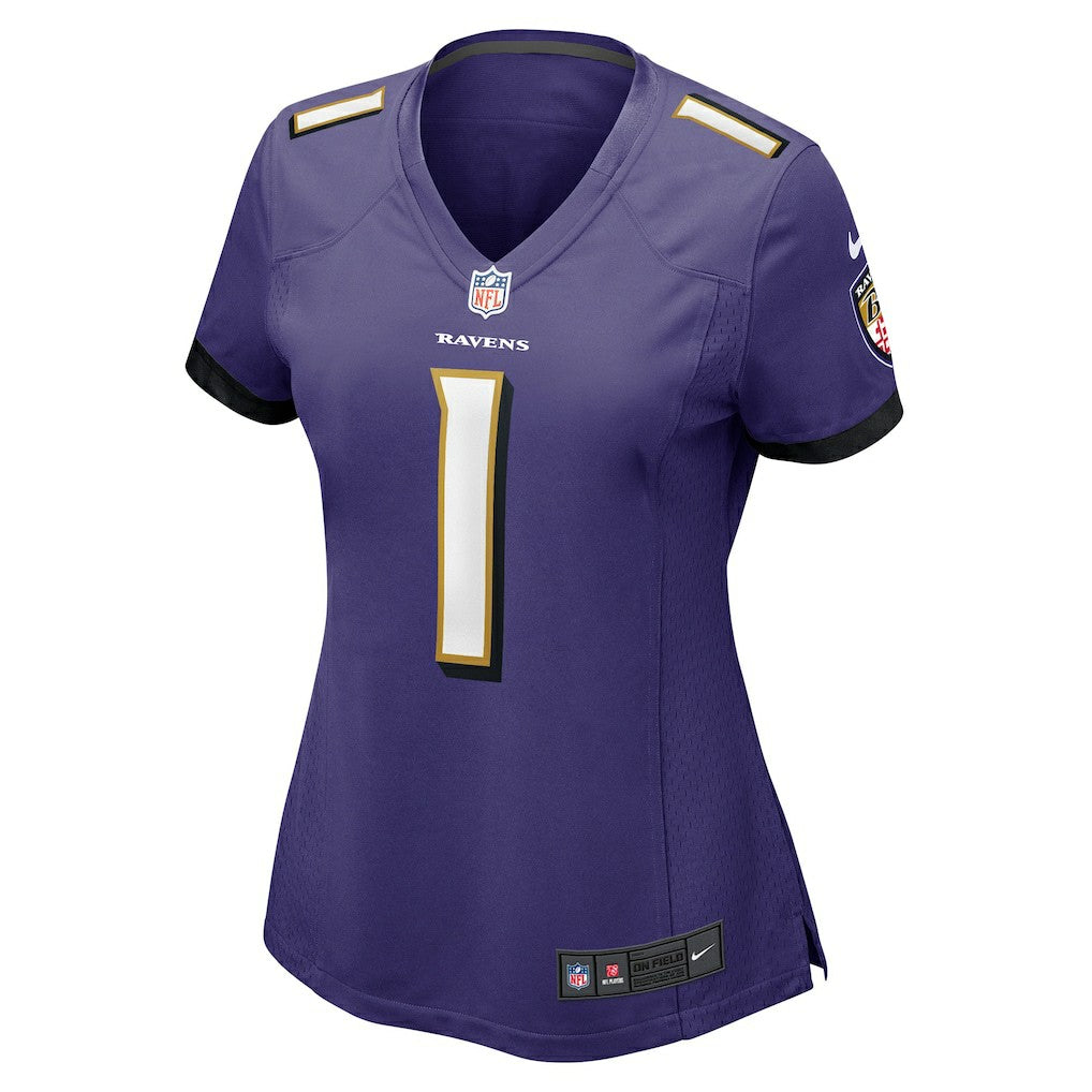 Number 1 Bride  Women's Game Jersey - Baltimore Ravens Jerseys