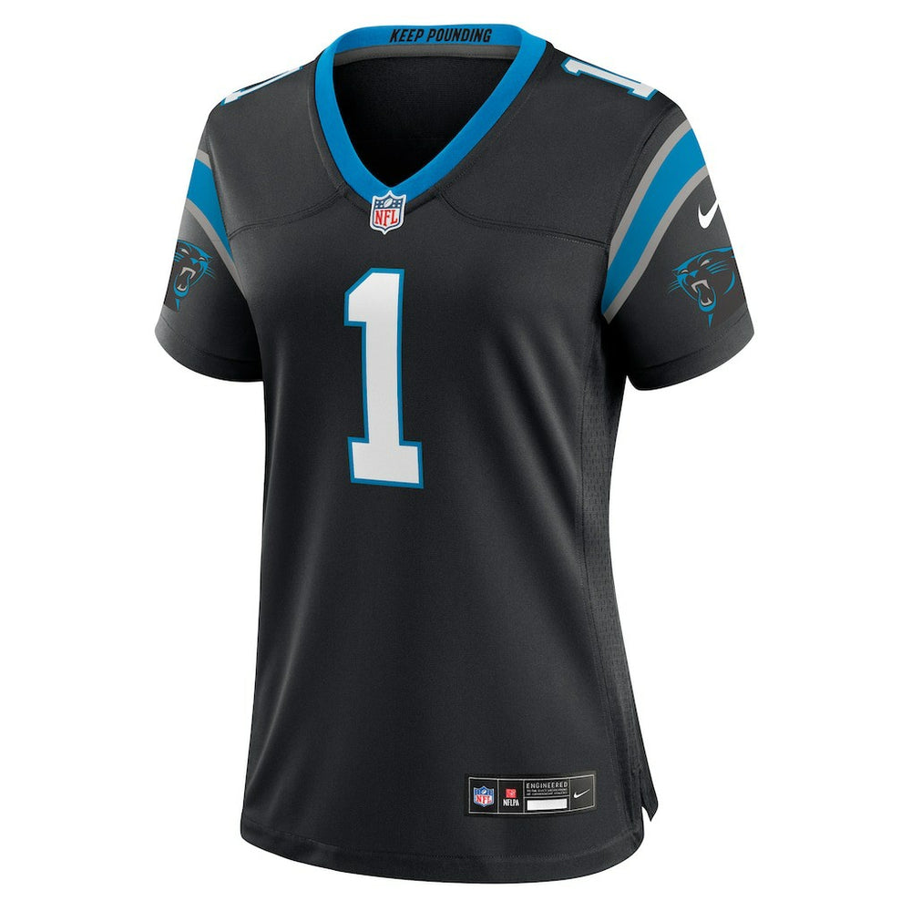 Number 1 Bride  Women's Game Jersey - Carolina Panthers Jerseys