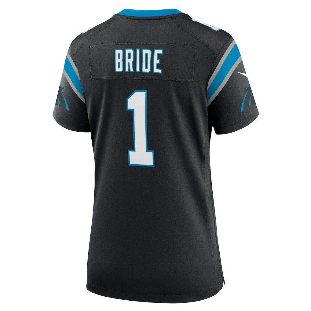 Number 1 Bride  Women's Game Jersey - Carolina Panthers Jerseys